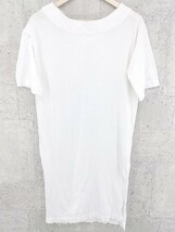 ◇ JOURNAL STANDARD ジャーナルスタンダード サイド スリット 五分丈 Tシャツ カットソー ホワイト レディース_画像1