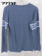 ◇ BEAUTY&YOUTH UNITED ARROWS ロゴ プリント 長袖 Tシャツ カットソー サイズS ネイビー レディース_画像3