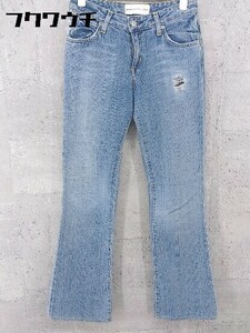 ◇ Paper Denim&Cloth ペーパーデニム＆クロス ダメージ加工 ジーンズ デニム パンツ サイズ23 インディゴ レディース