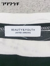 ◇ BEAUTY&YOUTH UNITED ARROWS ボーダー ニット 切替 長袖 カットソー ホワイト ブラック レディース_画像4