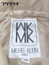 ◇ MK MICHEL KLEIN エムケーミッシェルクラン ステンカラー 長袖 ジャケット サイズ38 ベージュ レディース_画像7