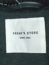■ FREAK'S STORE フリークスストア 羊革 切替 スタジャン ジャケット サイズS ブラック レディース_画像4