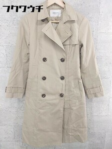 * * OPAQUE.CLIPope-k dot clip long sleeve trench coat size S beige lady's 