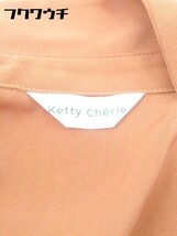 ◇ ◎ ketty cherie ケティシェリー 長袖 膝下丈 ワンピース サイズM ブラウン レディース_画像6