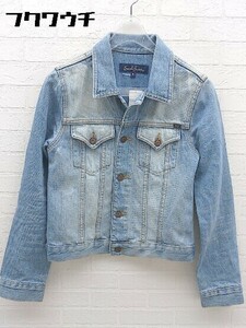 ◇ Earl Jean アールジーン ウォッシュ加工 Gジャン デニム ジャケット サイズP インディゴ レディース