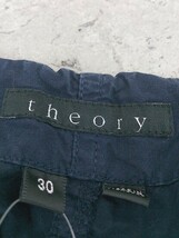 ◇ Theory セオリー コットン パンツ サイズ30 ネイビー レディース_画像6