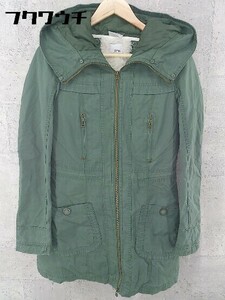 ■ ◎ ZARA TRF ザラ トラファ ライナー付 長袖 コート サイズEUR S USA S MEX 26 グリーン レディース