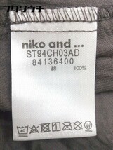 ◇ niko and... ニコアンド 長袖 ロング シャツ ワンピース ブラウン レディース_画像4