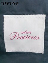 ◇ n line Precious エヌラインプレシャス ストライプ シングル 長袖 テーラード ジャケット サイズ9 ネイビー レディース_画像4