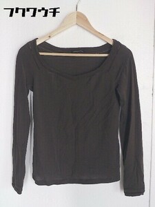 ◇ Abahouse Devinette アバハウスドゥヴィネット 長袖 Tシャツ カットソー ダークブラウン レディース