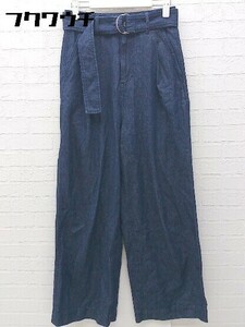 ◇ ◎ URBAN RESEARCH DOORS ベルト付き ジーンズ デニム パンツ サイズ36 インディゴ レディース