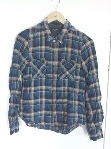 * JOURNAL STANDARD L'ESSAGEre surge . long sleeve check shirt blue lady's 