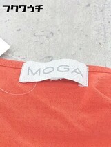 ◇ MOGA モガ カットソー 七分袖 膝下丈 ワンピース レッド系 レディース_画像4