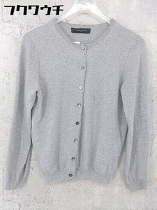 ◇ UNITED ARROWS ユナイテッドアローズ コットン ニット 長袖 カーディガン グレー レディース