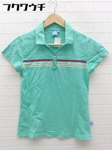 ◇ ◎ HANG TEN ハンテン 半袖 ポロシャツ サイズM グリーン レディース