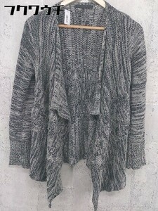 * MOUSSY Moussy long sleeve cardigan size F gray black lady's 