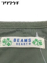 ◇ BEAMS HEART ビームス ハート 半袖 膝丈 ワンピース カーキ レディース_画像4