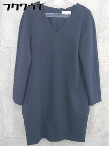 * aquagirl Aqua Girl long sleeve knees height One-piece size 38 navy lady's 