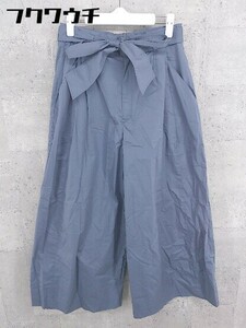 * * SHIPS Ships ribbon attaching wide pants size 38 blue group lady's 