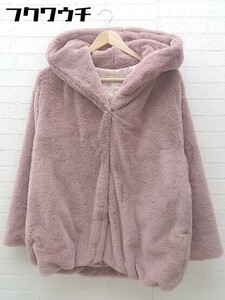 # NICE CLAUP Nice Claup long sleeve fur coat size F Pink Lady -s