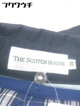 ■ ◎ THE SCOTCH HOUSE ザ スコッチハウス ライナー付き 長袖 コート サイズ38 ネイビー レディース_画像4