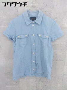 * * A.P.C. A.P.C. short sleeves shirt size XS blue lady's 