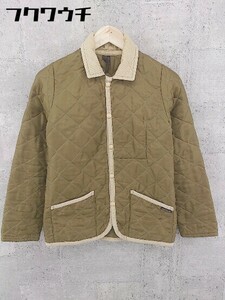 ◇ LAVENHAM ラベンハム キルティング 長袖 ジャケット サイズ34 ブラウン系 レディース