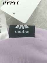 ◇ MERLOT メルロー ウエストゴム ロング ギャザー スカート パープル レディース_画像4