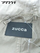 ◇ ZUCCa ズッカ 長袖 ジップアップ ジャケット サイズM ベージュ レディース_画像4