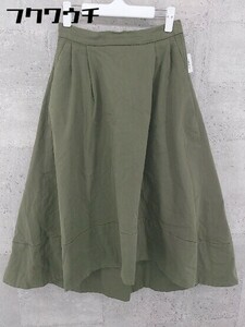 ◇ MICA&DEAL マイカ＆ディール ロング スカート サイズ36 カーキ レディース