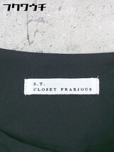 ◇ S.T.CLOSET FRABJOUS エスティ クローゼットフラビシャス 長袖 膝下丈 ワンピース ブラック レディース_画像4