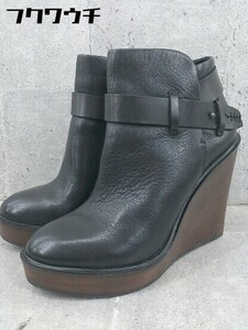 * Dolce Vita Dolce Vita side Zip Wedge sole short boots size 6 black lady's 