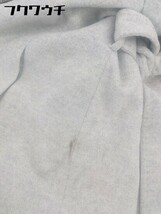 ■ ◎ DoCLASSE ドゥクラッセ リボン付き 長袖 コート サイズ9 ライトグレー レディース_画像7