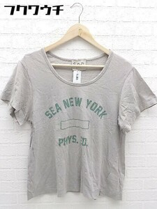 ◇ SEA シー 半袖 Tシャツ カットソー サイズM グレージュ レディース