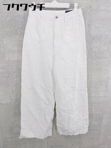 * Broderie & Co nano universe cut off wide pants size 38 white lady's 
