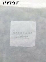 ◇ Ray BEAMS カシュクール ウエストゴム 総柄 五分袖 膝丈 ワンピース ネイビー ホワイト レディース_画像4