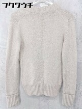 ◇ UNTITLED アンタイトル ウール ラメ 長袖 ニット セーター サイズ2 ベージュ系 レディース_画像3