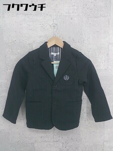 * * 3can4on sun can Zion tag attaching Kids long sleeve jacket size 130 black lady's 