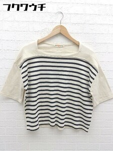 ◇ BEAMS HEART ビームス ハート 長袖 Tシャツ ベージュ ブラック レディース