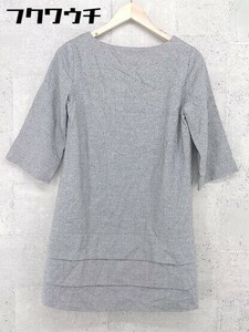 * COMME CA DU MODE Comme Ca Du Mode 7 minute sleeve Mini tunic One-piece size 9 gray lady's 