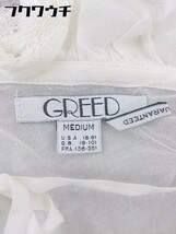 ◇ GREED グリード BLONDY ブロンディ 長袖 ミニ チュニック ワンピース サイズM ホワイト レディース_画像4