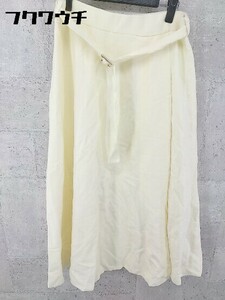 * * new goods * * a.v.va-veve tag belt attaching long flair knitted skirt size XL ivory lady's 