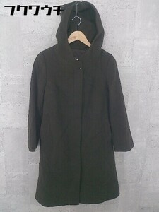 # ketty Katty Zip up wool hood coat size 2 Brown lady's 