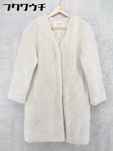 # Another Edition Another Addition UNITED ARROWS боа длинный рукав пальто размер M оттенок белого женский 