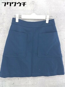 * MARC BY MARC JACOBS Mark by Mark Jacobs front Zip knees height flair skirt size 4 navy lady's 