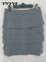 ◇ ATSURO TAYAMA アツロウ タヤマ ウール100% 膝丈 フレア スカート サイズ40 グレー レディース_画像3