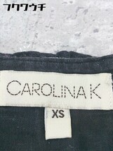 ◇ CarolinaK カロリーナケー 刺繍 半袖 膝下丈 ワンピース サイズXS ブラック レディース_画像4