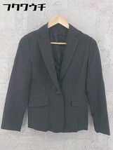 ◇ RIOPELE リオペル 1B シングル 長袖 テーラード ジャケット サイズ1 ブラック系 レディース_画像1