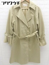 ◇ ◎ PAGEBOY ページボーイ ALICIA ベルト付 長袖 トレンチ コート サイズF ベージュ レディース_画像1