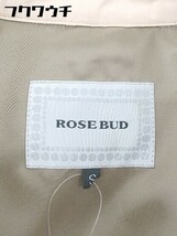 ■ ROSE BUD ローズバッド 長袖 ステンカラー コート サイズS ベージュ レディース_画像4